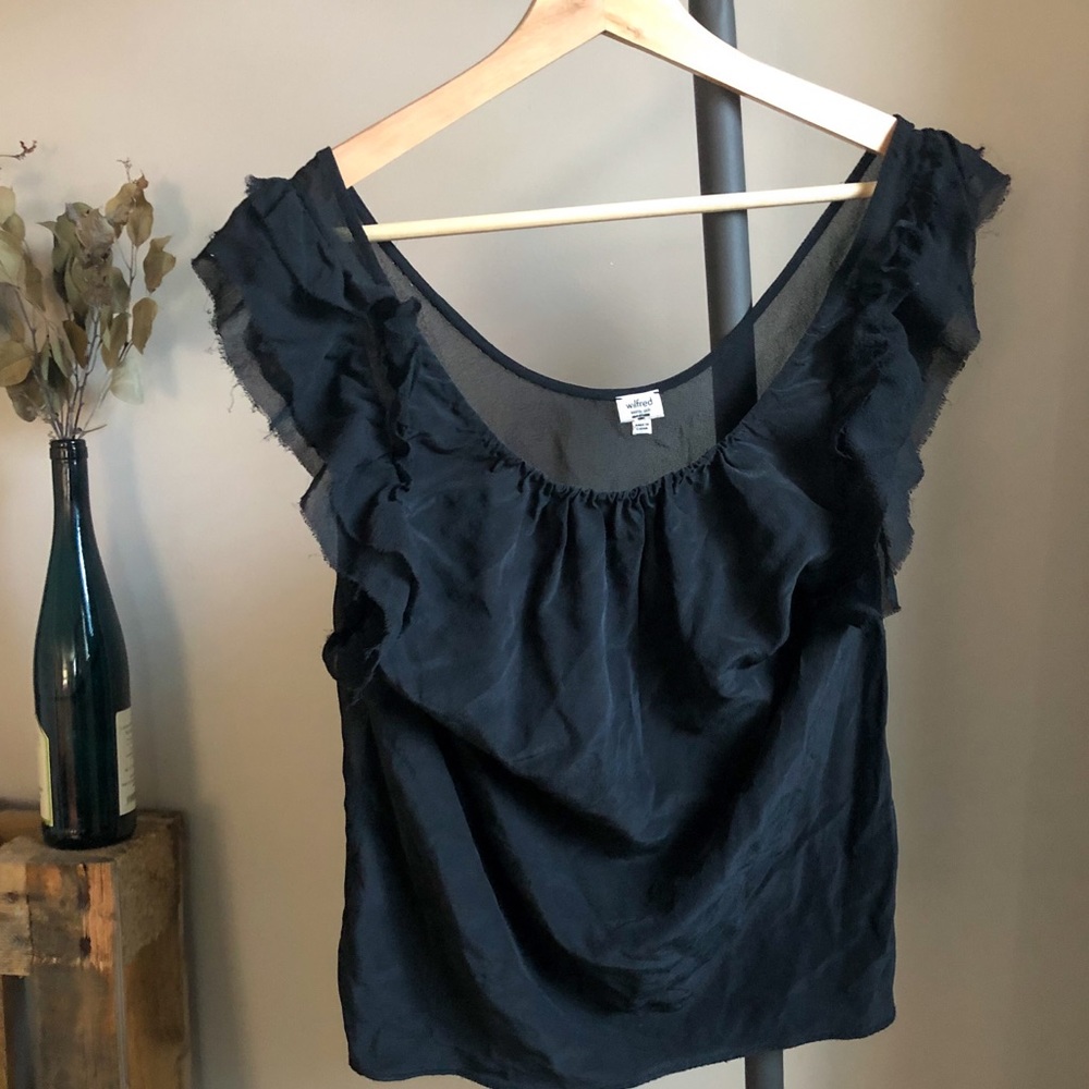 Wilfred 100% silk top - size M
